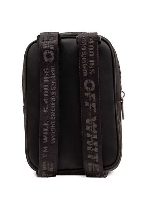 Borsa con logo OFF WHITE KIDS | OBNQ002S26FAB0011001BLACK WHITE